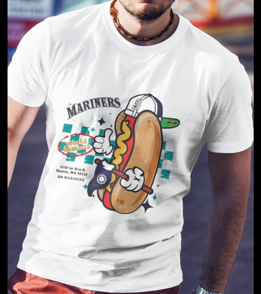 Mariners Concessions Classic Hot Dog Safeco Field Seattle WA #GoMariners T-Shirt
