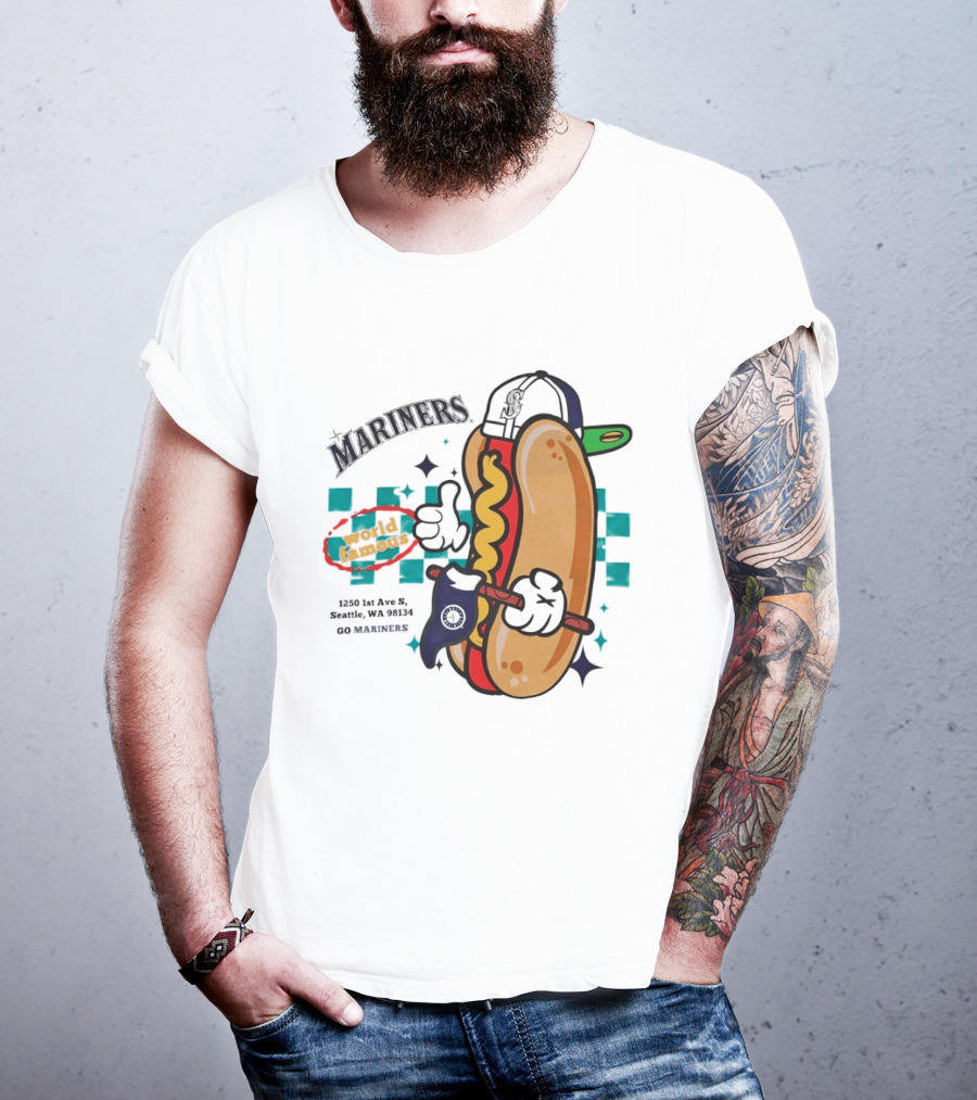 Mariners Concessions Classic Hot Dog Safeco Field Seattle WA #GoMariners T-Shirt