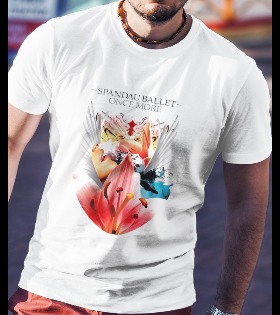 Spandau Ballet Once More Floral Abstract Wings T-Shirt