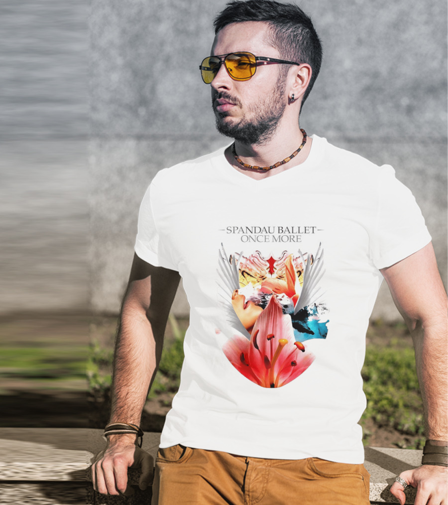 Spandau Ballet Once More Floral Abstract Wings T-Shirt