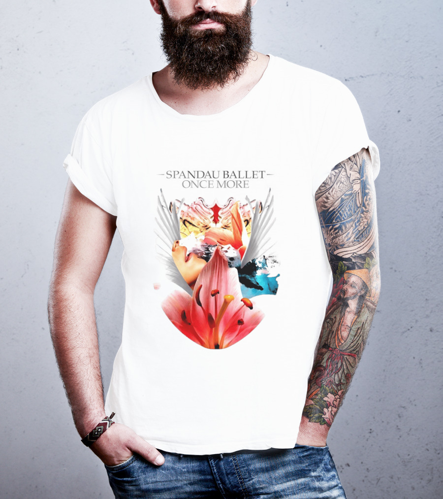 Spandau Ballet Once More Floral Abstract Wings T-Shirt