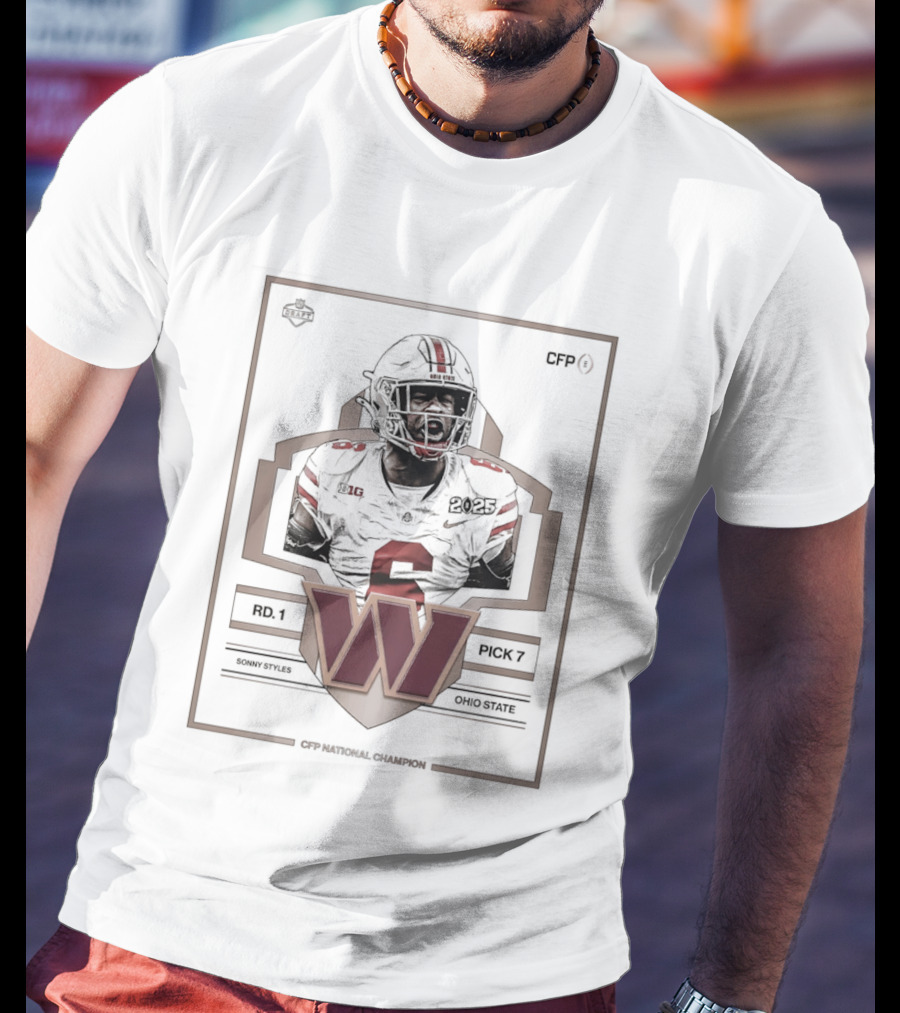 Washington Commanders Draft Picks Sonny Styles Ohio State 2026 T-Shirt