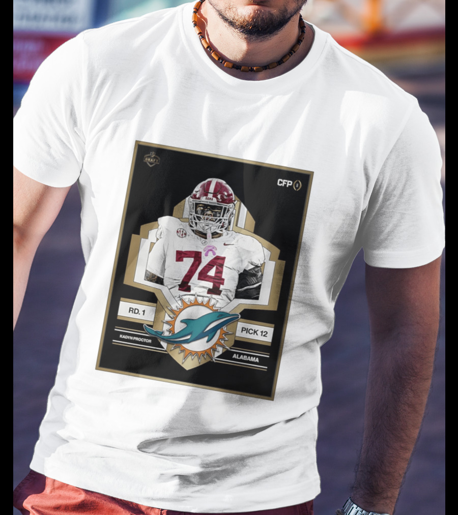 Kadyn Proctor Alabama Crimson Tide Pick 12 Draft 2026 T-Shirt