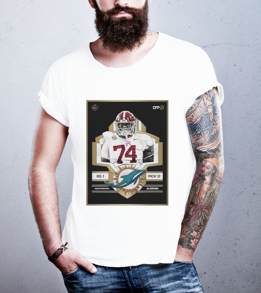 Kadyn Proctor Alabama Crimson Tide Pick 12 Draft 2026 T-Shirt