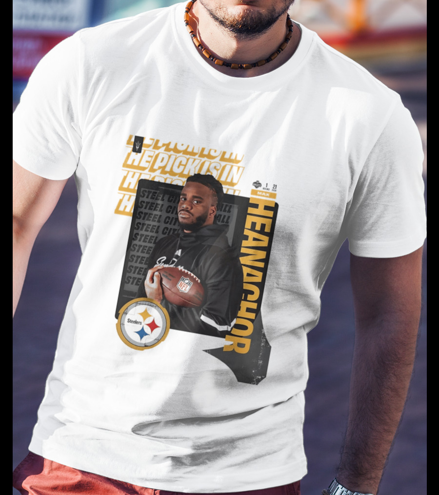 Max Iheanachor Steelers NFL Draft Round 1 Pick 21 2026 T-Shirt