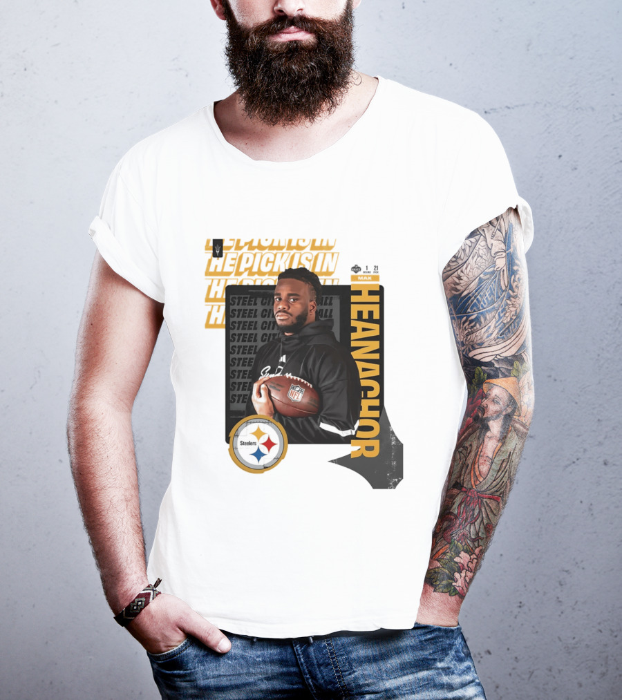 Max Iheanachor Steelers NFL Draft Round 1 Pick 21 2026 T-Shirt