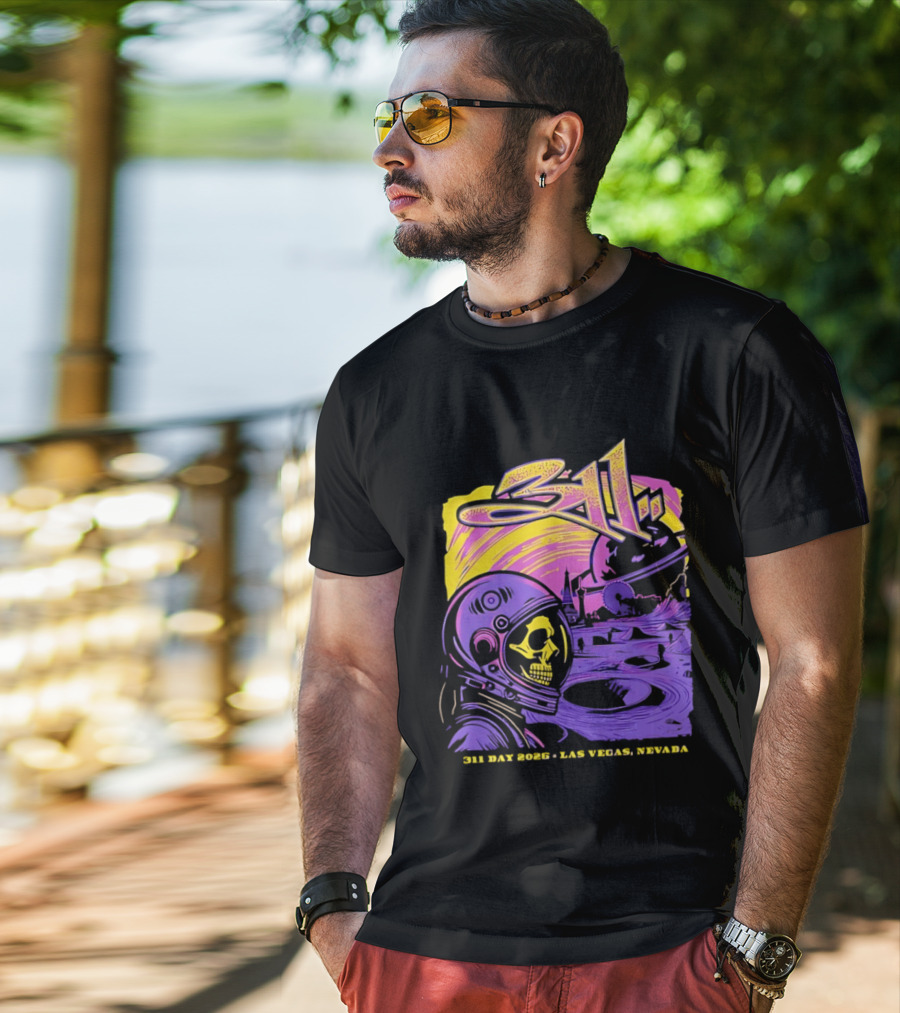 311 Astronaut Skull Event Las Vegas Nevada 2026 T-Shirt