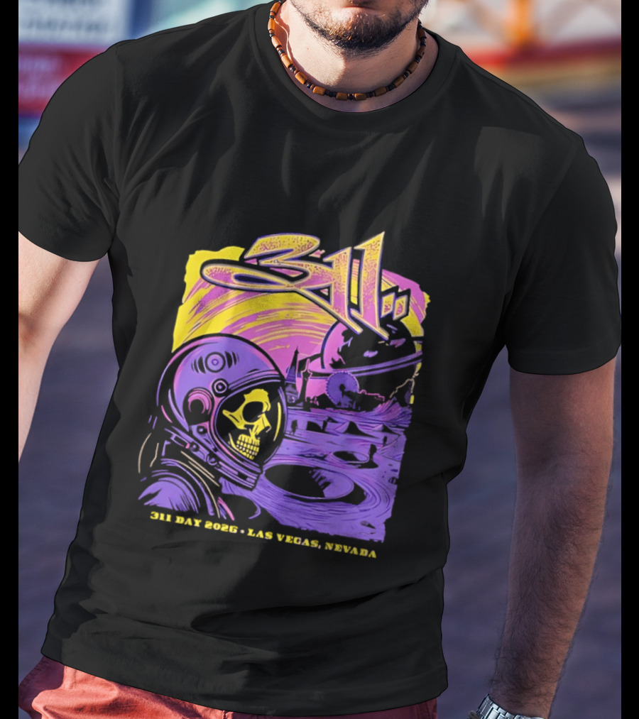 311 Astronaut Skull Event Las Vegas Nevada 2026 T-Shirt