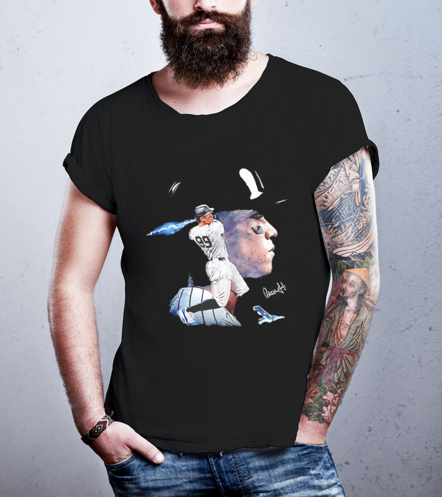 Aaron Judge New York Yankees Baseball Comic Art Jersey Number 99 T-Shirt
