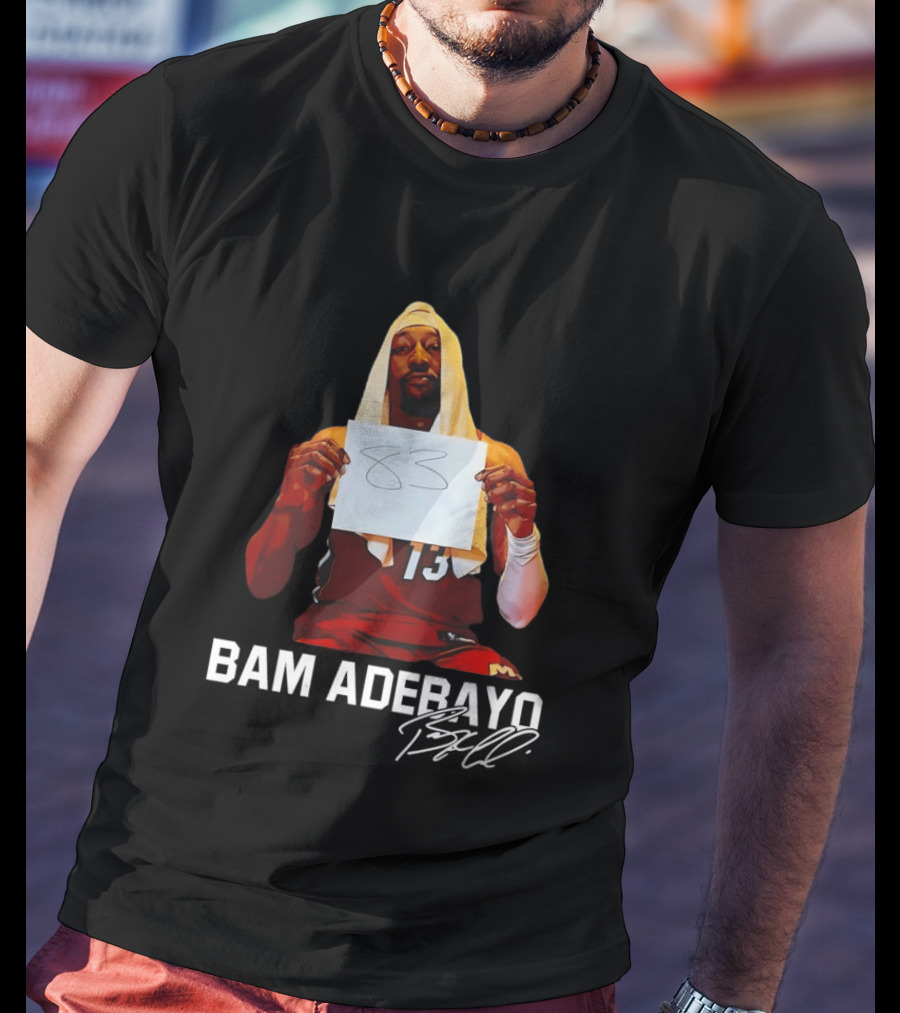 Bam Adebayo 13 Miami Basketball Legend 83 Milestone T-Shirt