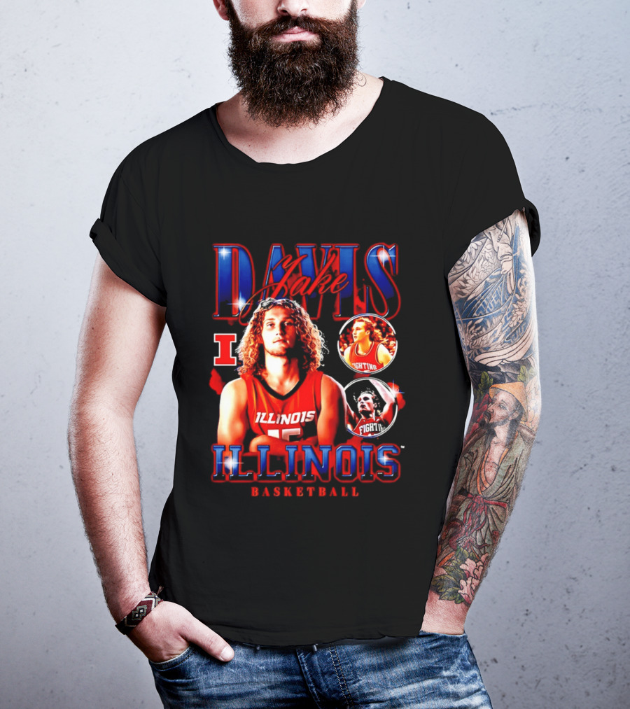 Illinois Basketball Jake Davis Fighting Illini T-Shirt
