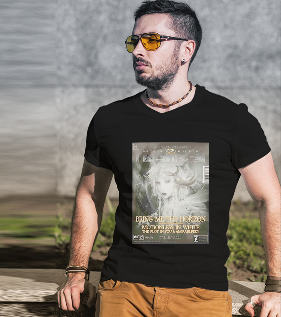 Bring Me The Horizon Ascension Program 2026 North America Tour Motionless In White The Plot In You Amira Elfeky Spring Dates T-Shirt