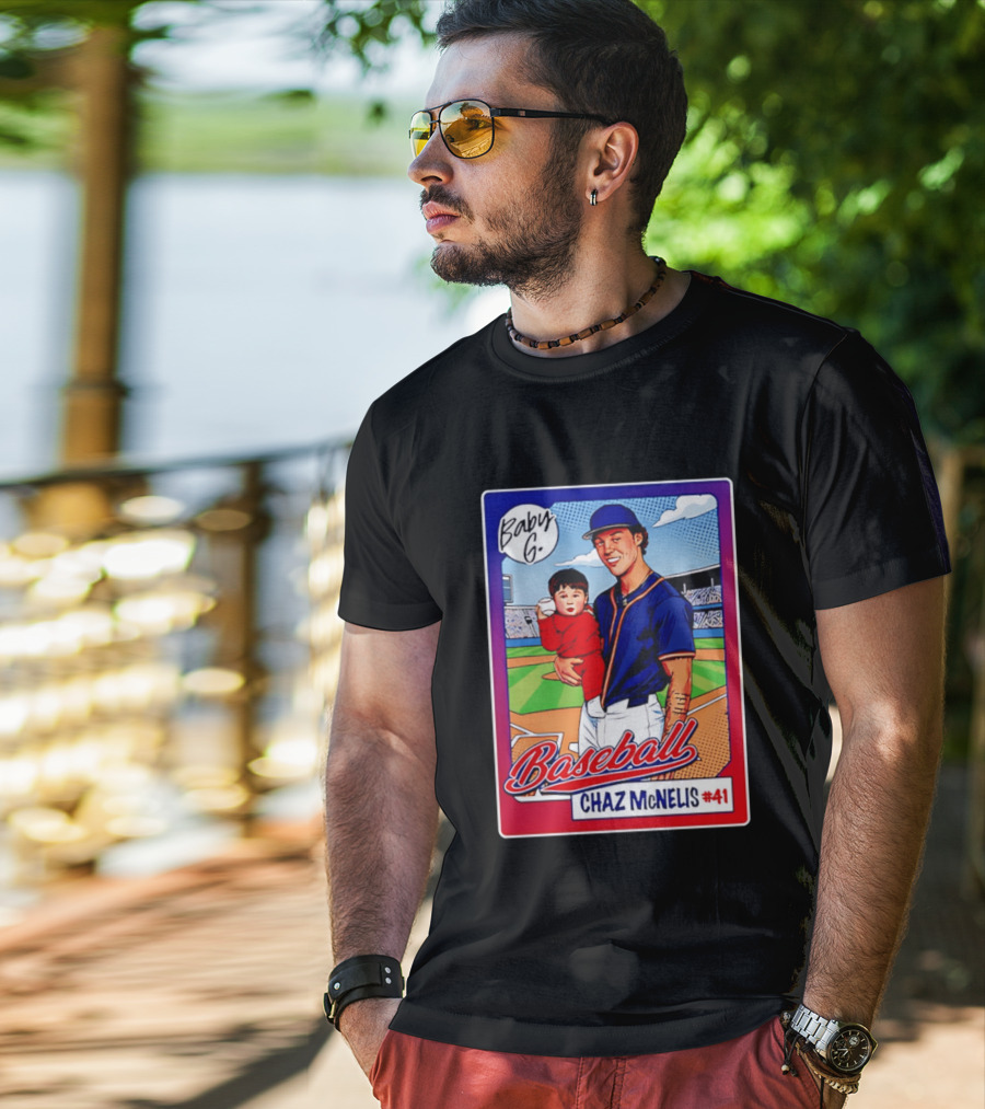 Baby G Chaz McNelis #41 Arizona Baseball NCAA Caricature T-Shirt