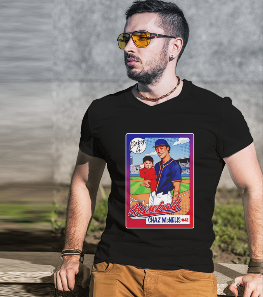 Baby G Chaz McNelis #41 Arizona Baseball NCAA Caricature T-Shirt