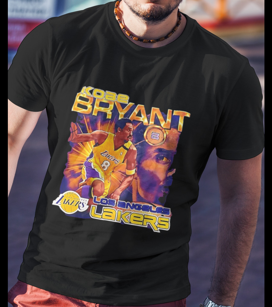 Kobe Bryant Los Angeles Lakers 8 Coin Lakers T-Shirt