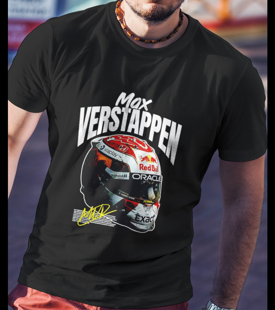 Max Verstappen Red Bull Oracle Racing Helmet T-Shirt