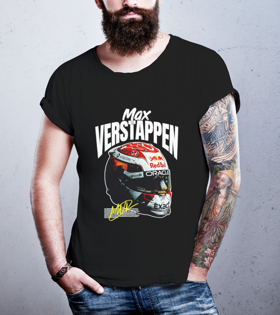 Max Verstappen Red Bull Oracle Racing Helmet T-Shirt