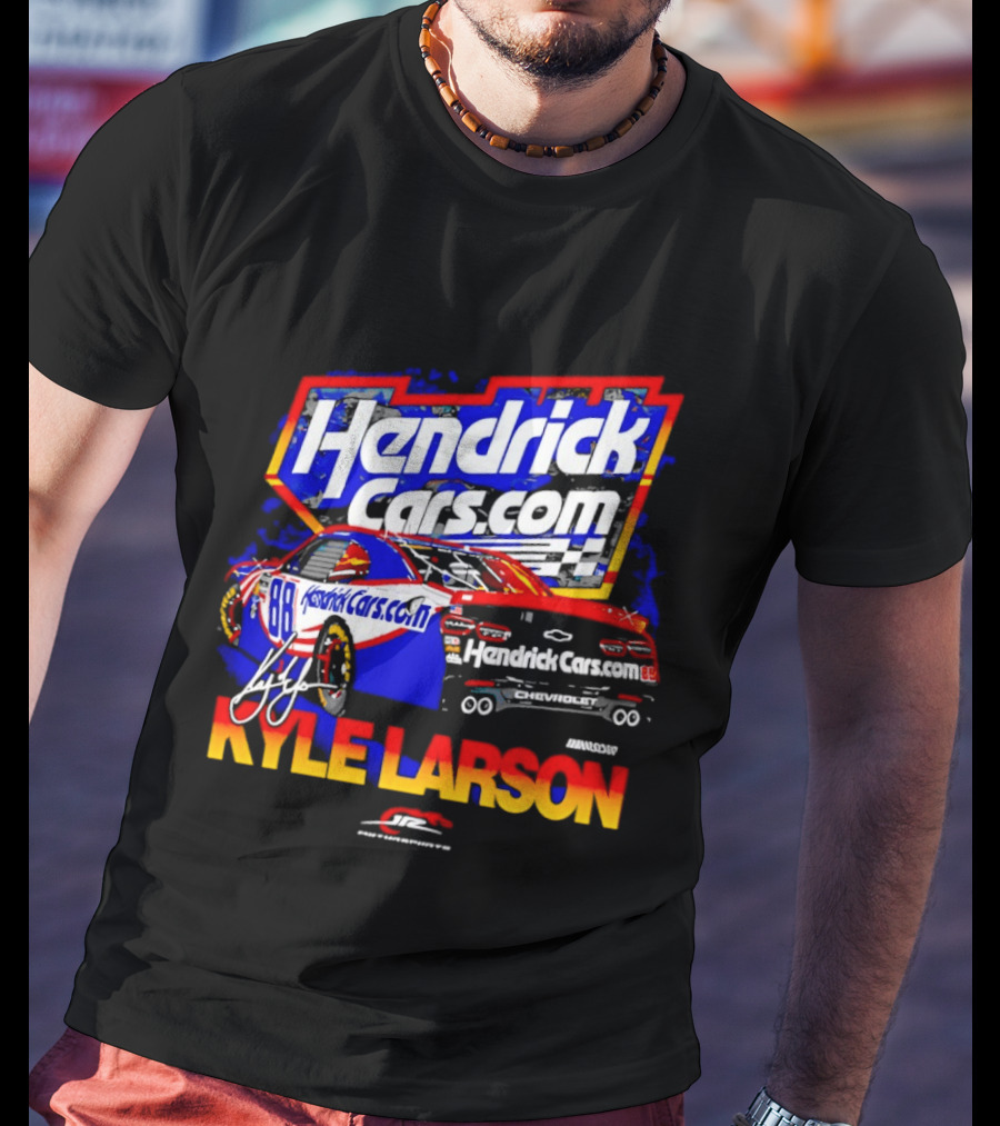 Kyle Larson HendrickCars.com No 88 Chevrolet Camaro SS Racing T-Shirt
