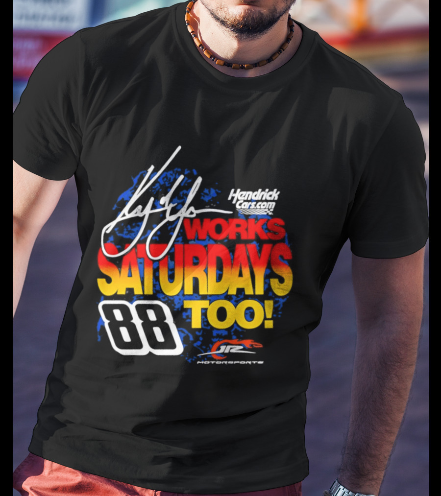 Kyle Larson JR Motorsports Saturdays Too No 88 Chevrolet Camaro SS T-Shirt