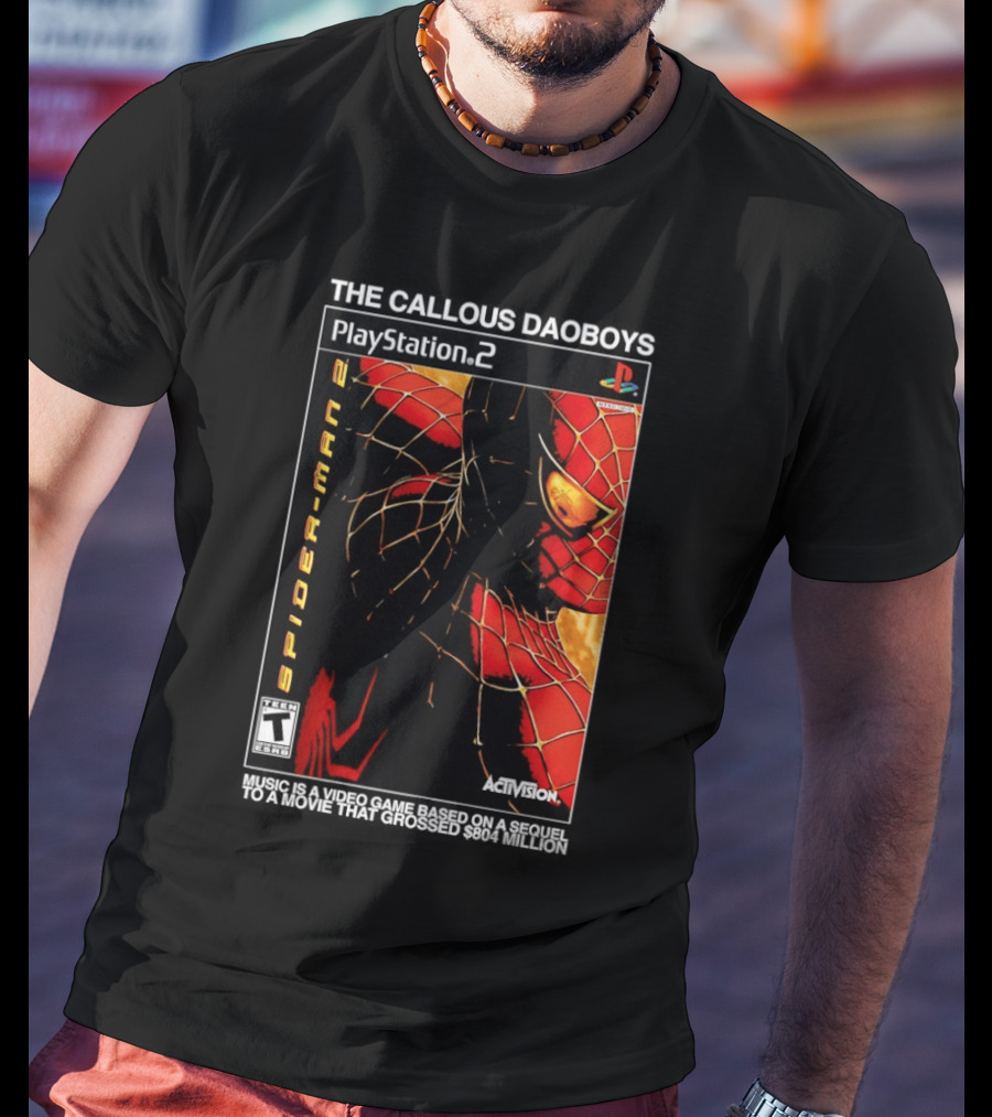 The Callous Daoboys PlayStation Spider Man 2 Activision Video Game Sequel T-Shirt