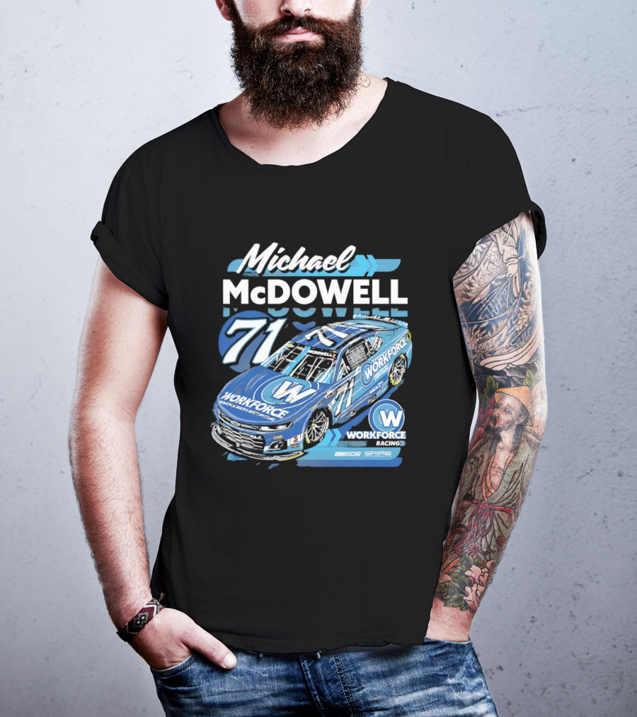 Michael McDowell 71 Workforce NASCAR Spire Motorsports Chevrolet Camaro ZL1 T-Shirt