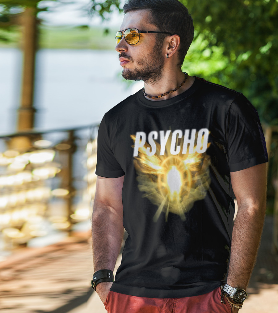 Psycho Sacred Light Angel Aesthetic T-Shirt