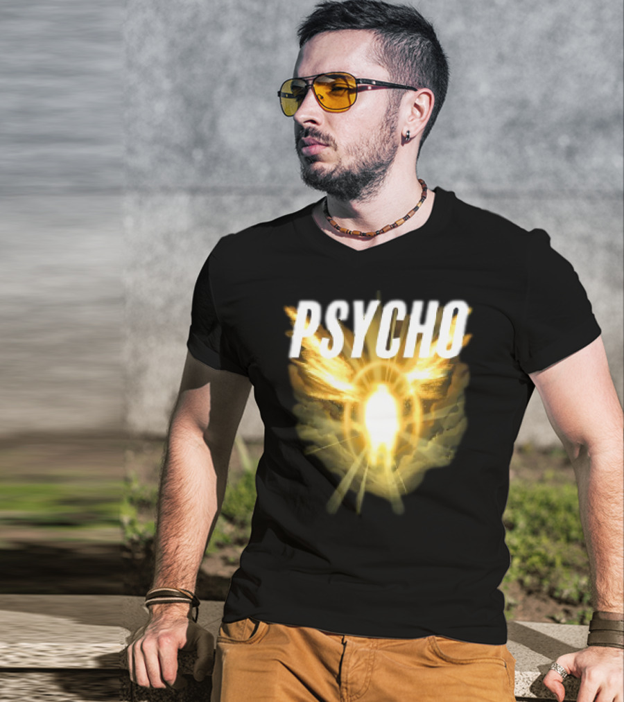 Psycho Sacred Light Angel Aesthetic T-Shirt