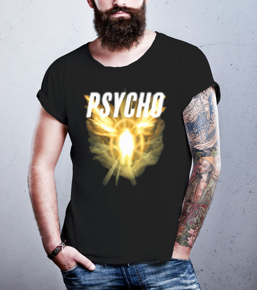 Psycho Sacred Light Angel Aesthetic T-Shirt