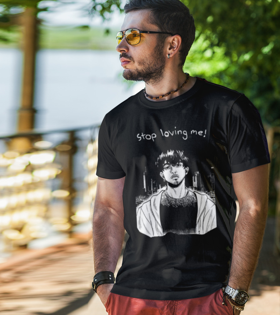 Stop Loving Me Manga Character Urban Scene T-Shirt