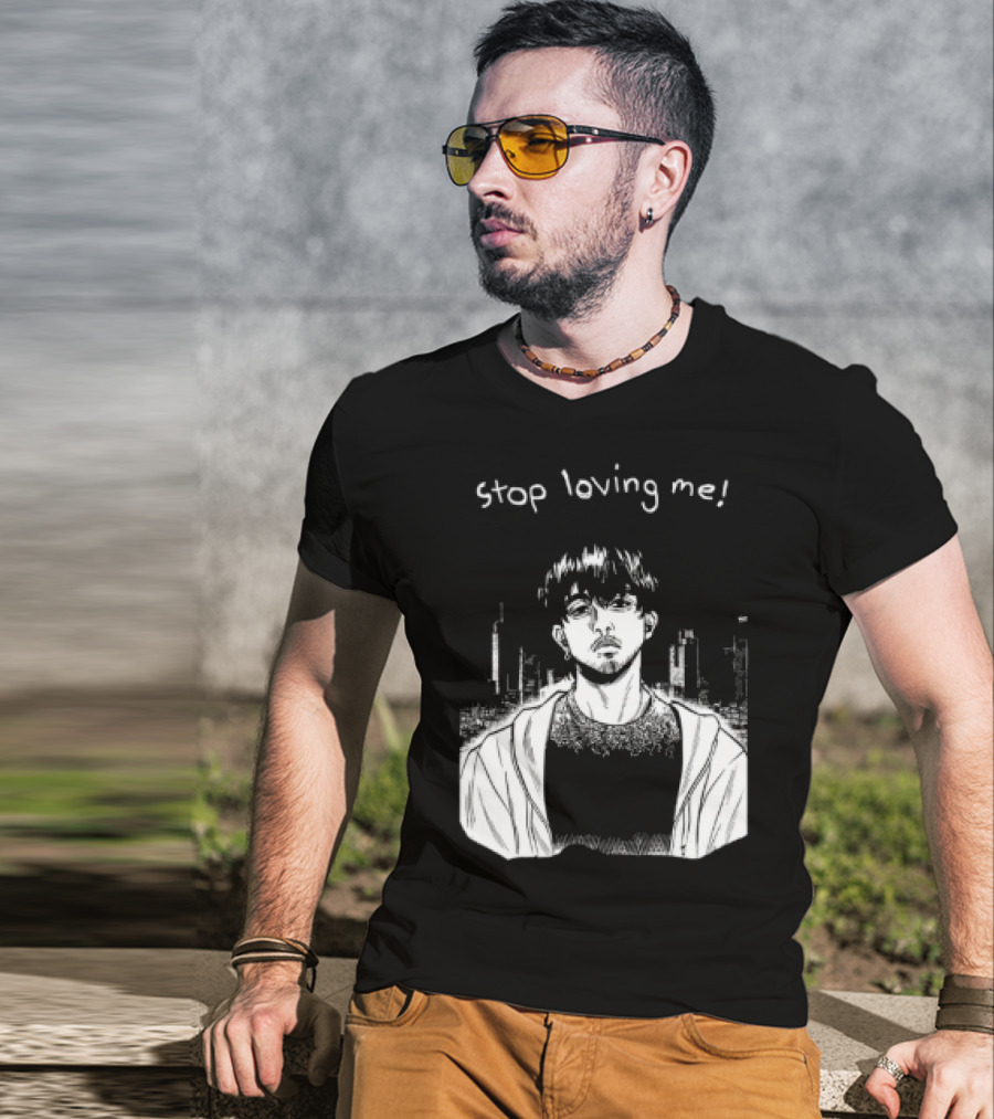 Stop Loving Me Manga Character Urban Scene T-Shirt