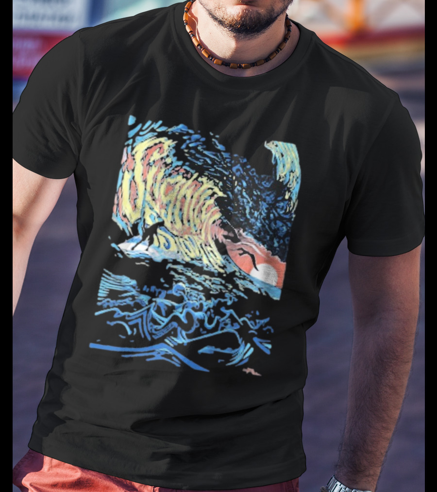 Slightly Stoopid Alders Surf Wave Sunset Sailboat Ocean Surfing T-Shirt