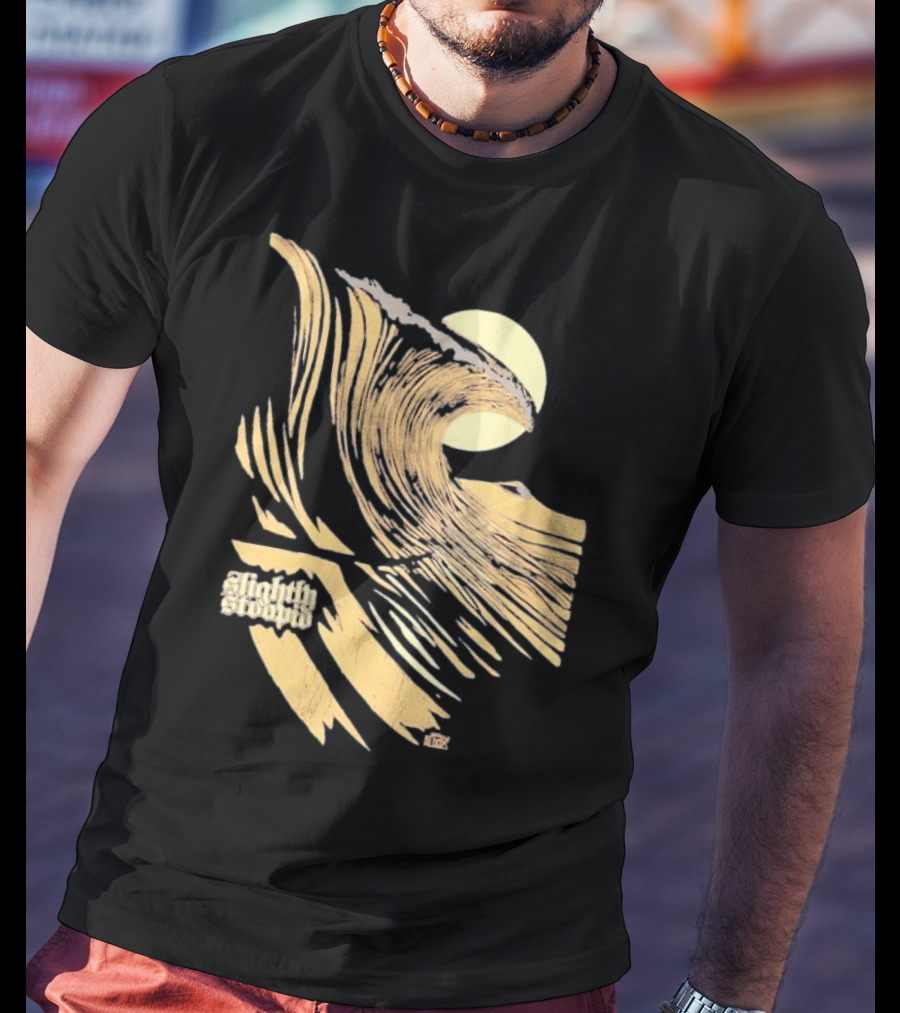 Slightly Stoopid Coffee Surf Co Alders Wave Art Vintage Sun T-Shirt