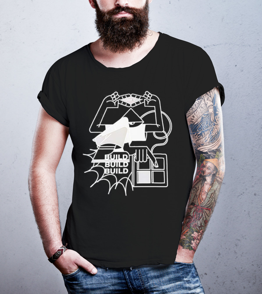 Athena Build Architecture Blueprint Design Construction Blueprint T-Shirt