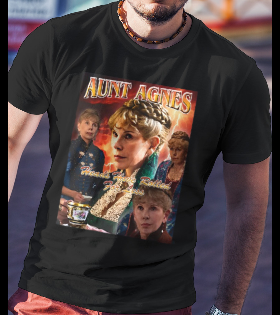Aunt Agnes Heads Have Rolled For Less Lightning Tea Cup Collage T-Shirt