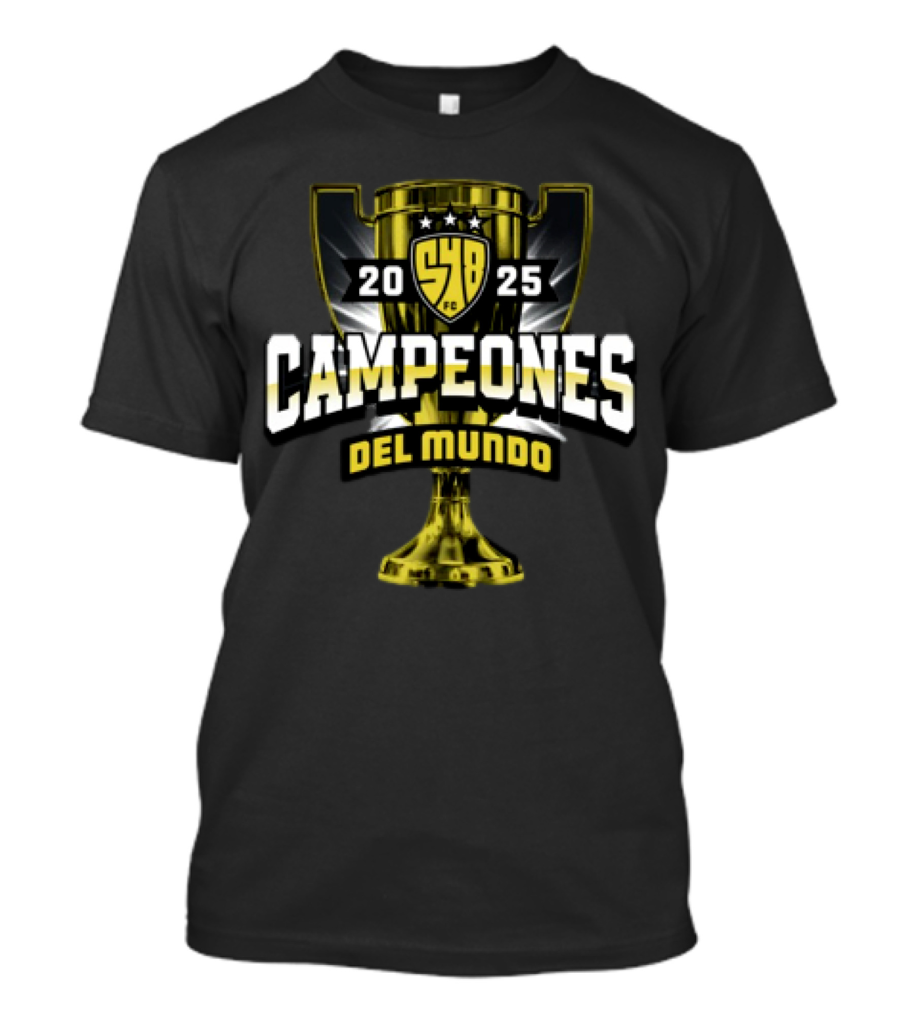 Campeones Del Mundo 2025 SYB FC Trophy Brilla 548 T-Shirt