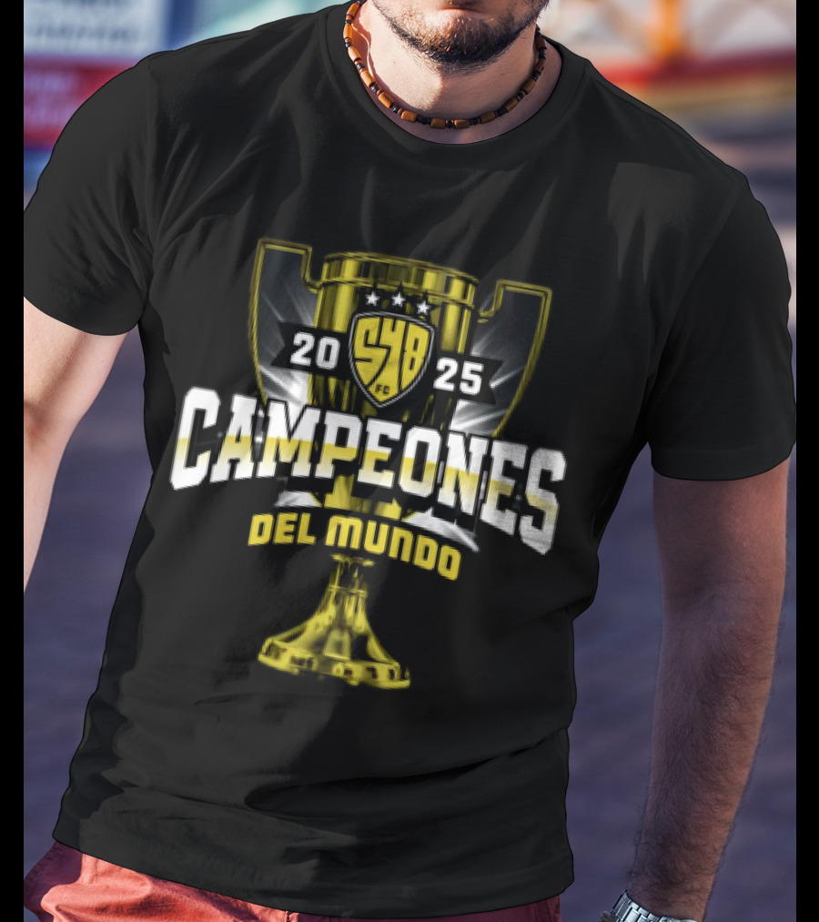 Campeones Del Mundo 2025 SYB FC Trophy Brilla 548 T-Shirt