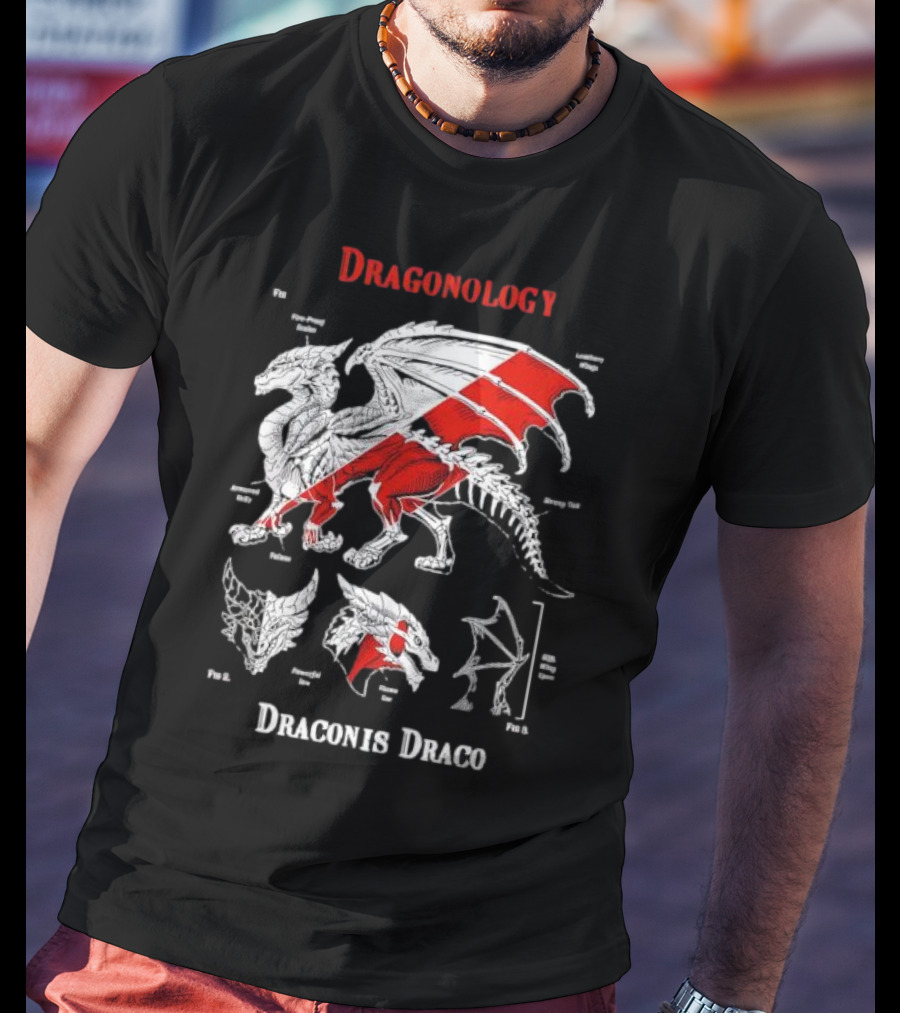 Dragonology Draconis Draco Anatomy Diagram Dragon Study T-Shirt