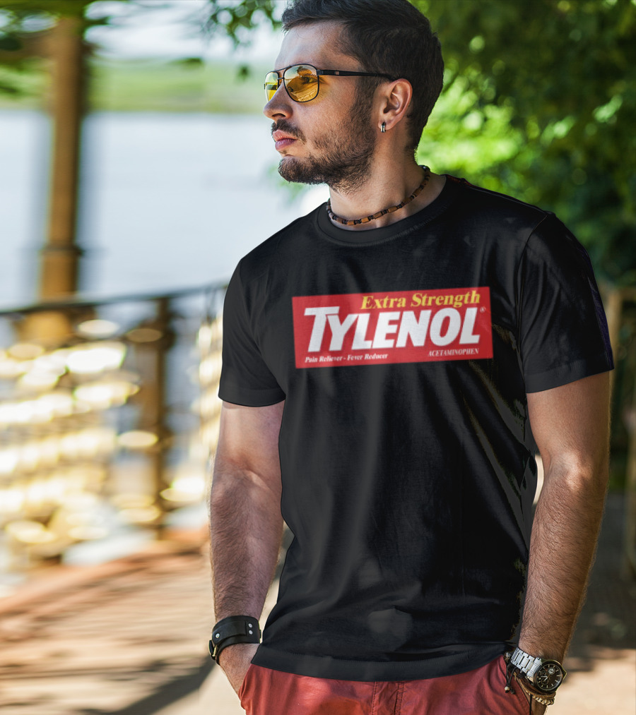 Extra Strength Tylenol Pain Reliever Fever Reducer Acetaminophen T-Shirt