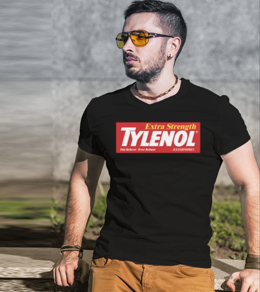 Extra Strength Tylenol Pain Reliever Fever Reducer Acetaminophen T-Shirt