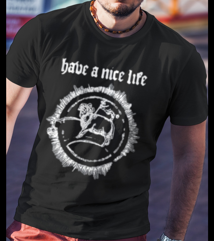 The Flenser Have A Nice Life Goat Circle Design T-Shirt