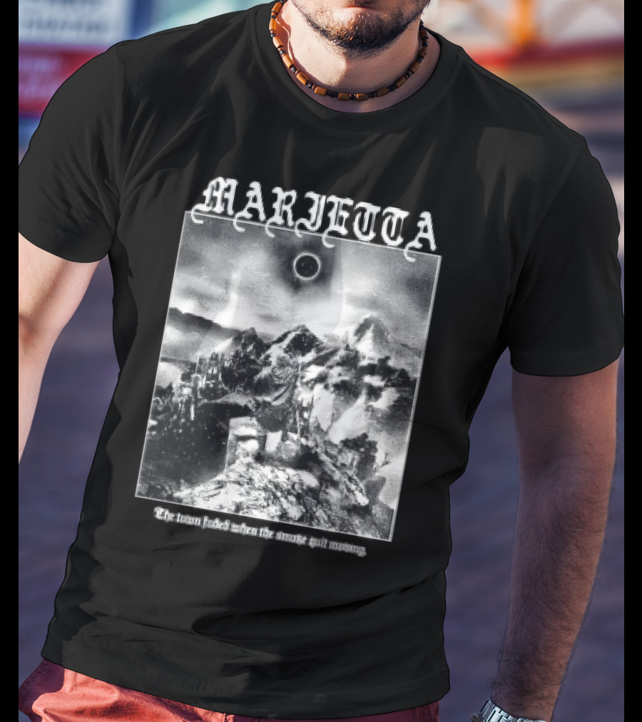 Marietta The Town Faded When The Smothe Quit Moving Celestial Mountain Scene T-Shirt