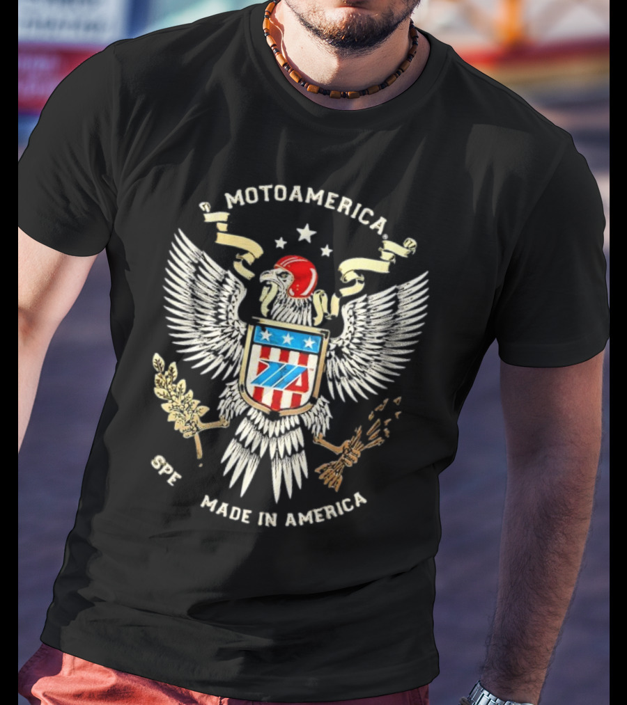 MotoAmerica American Eagle Speed Made In America T-Shirt