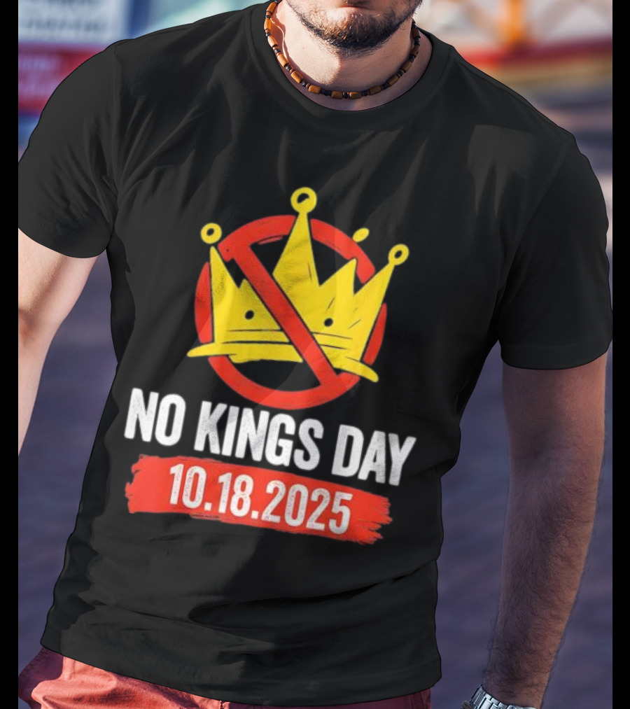No Kings Day 10.18.2025 Crown Symbol T-Shirt
