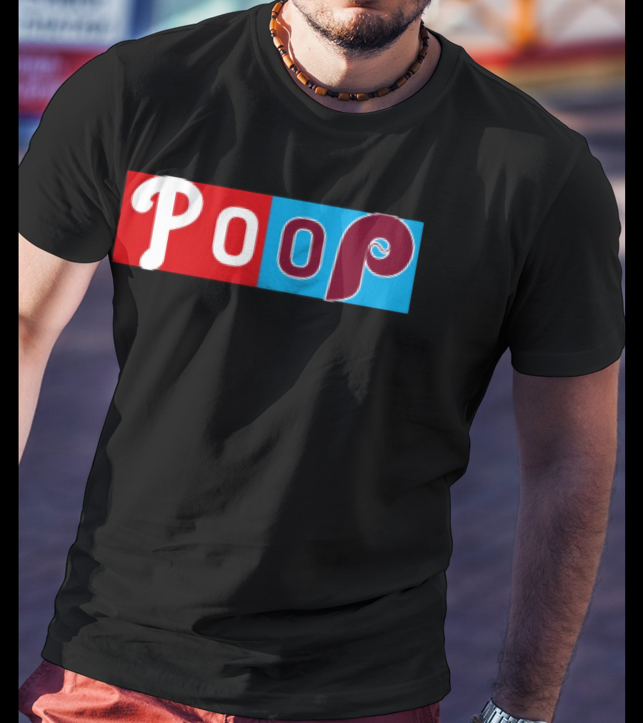 Philadelphia Baseball Parody Poop Game T-Shirt
