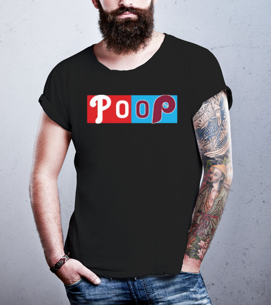 Philadelphia Baseball Parody Poop Game T-Shirt