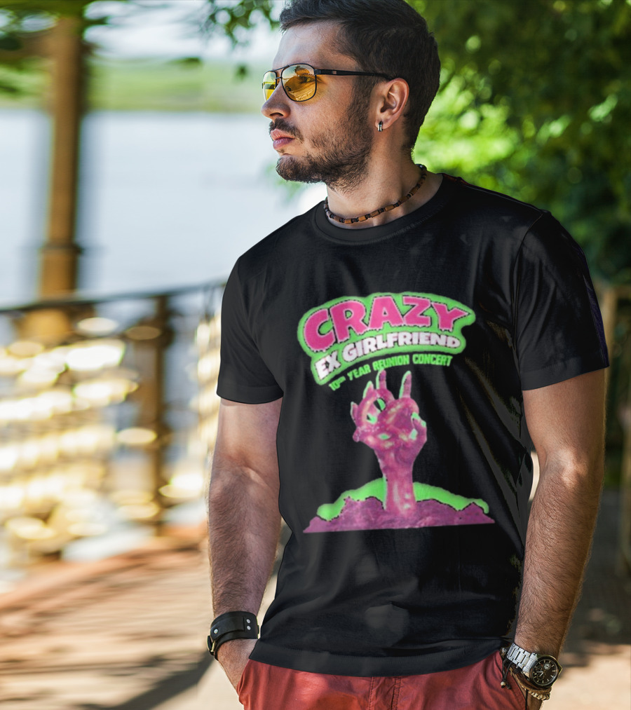 Rachel Bloom Crazy Ex Girlfriend 10th Year Reunion Concert Zombie Hand T-Shirt