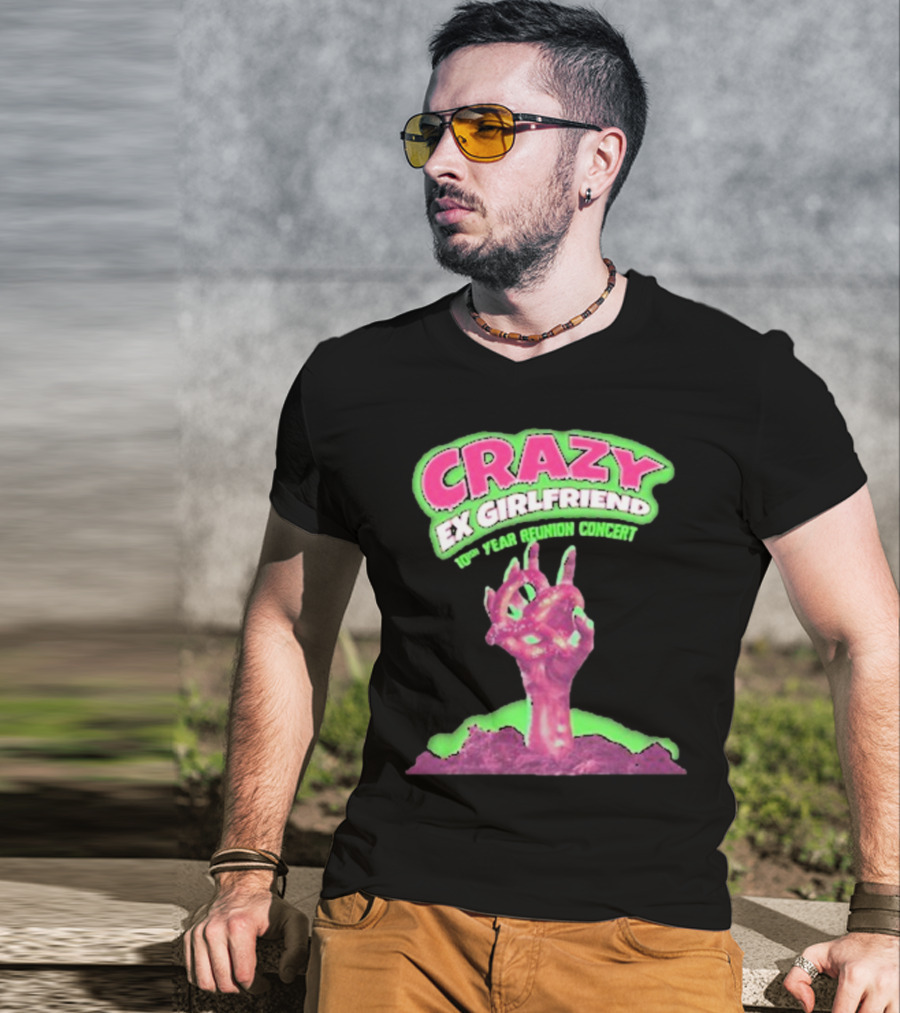 Rachel Bloom Crazy Ex Girlfriend 10th Year Reunion Concert Zombie Hand T-Shirt