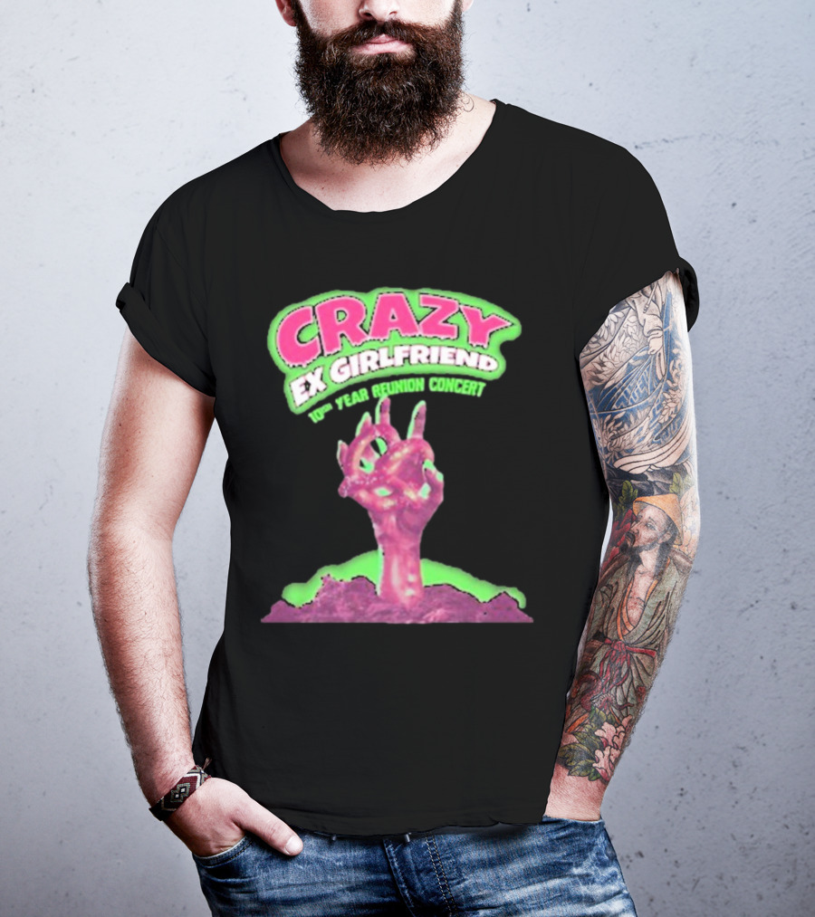 Rachel Bloom Crazy Ex Girlfriend 10th Year Reunion Concert Zombie Hand T-Shirt