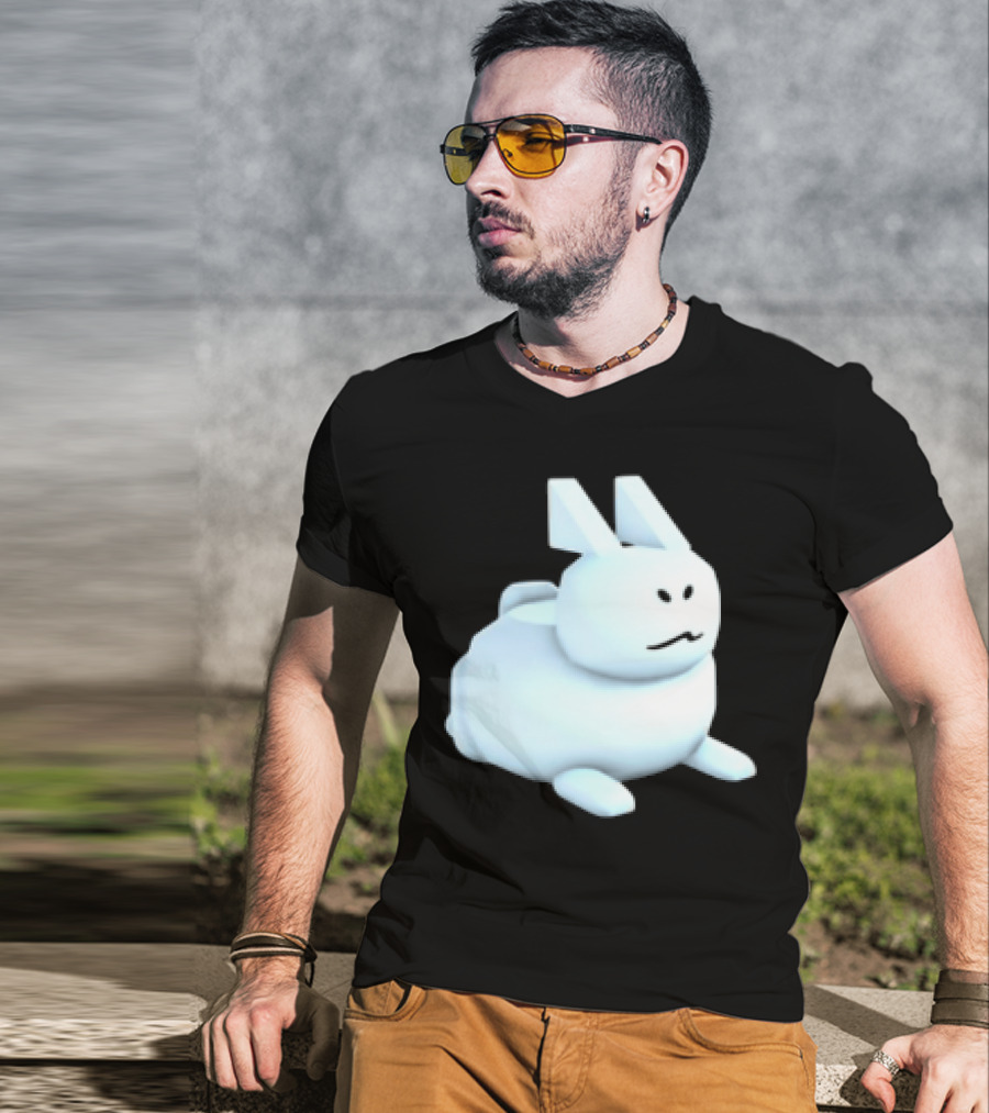Reel Rebels Gubby Roblox Cute White Rabbit T-Shirt