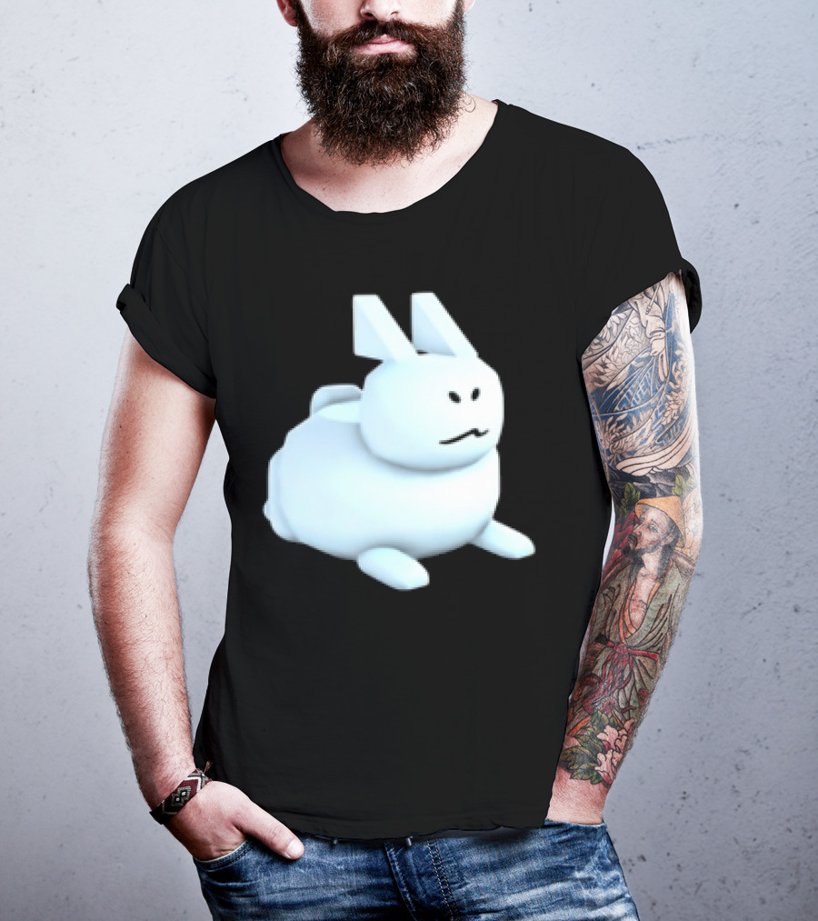Reel Rebels Gubby Roblox Cute White Rabbit T-Shirt